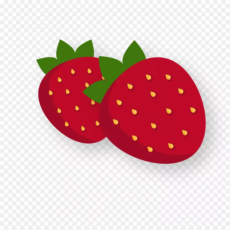 草莓奶昔水果.卡通草莓元素