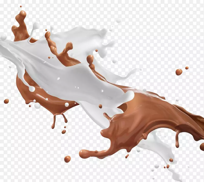 奶昔巧克力奶油咖啡店.动态牛奶高清晰度扣除材料