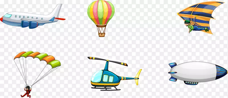 航空运输直升机飞行空中旅行飞机飞行工具