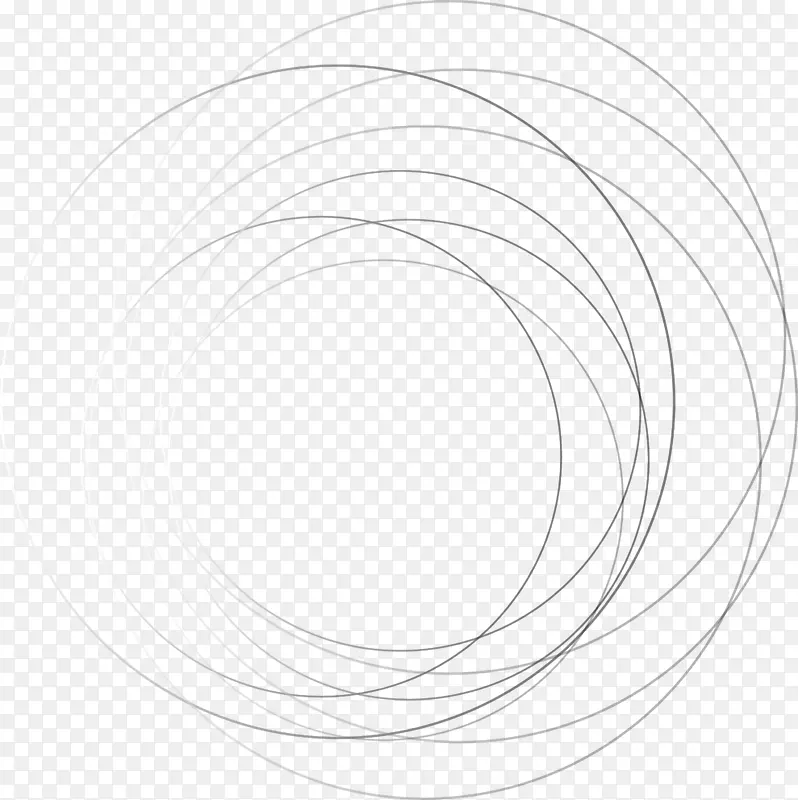 白色圆结构角图案-黑线