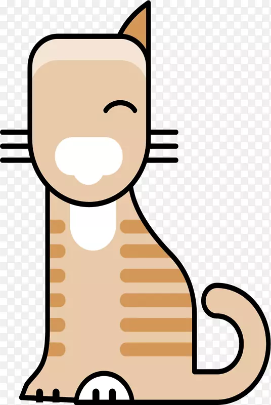 胡须小猫鼻子卡通剪辑艺术卡通猫