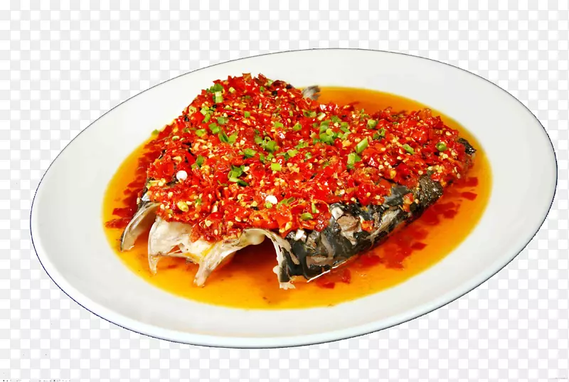 亚洲菜咖喱食谱酱海鲜鱼头