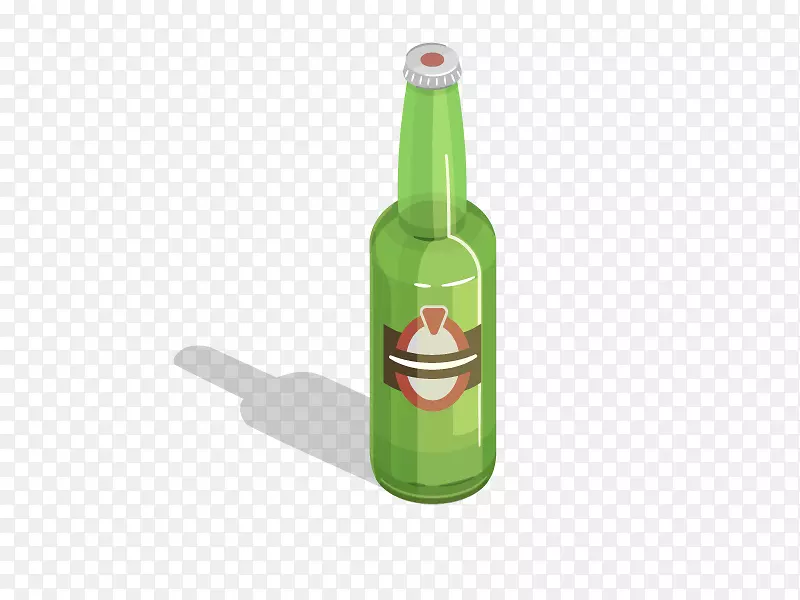 葡萄酒啤酒瓶、玻璃瓶、液体啤酒瓶.载体啤酒瓶