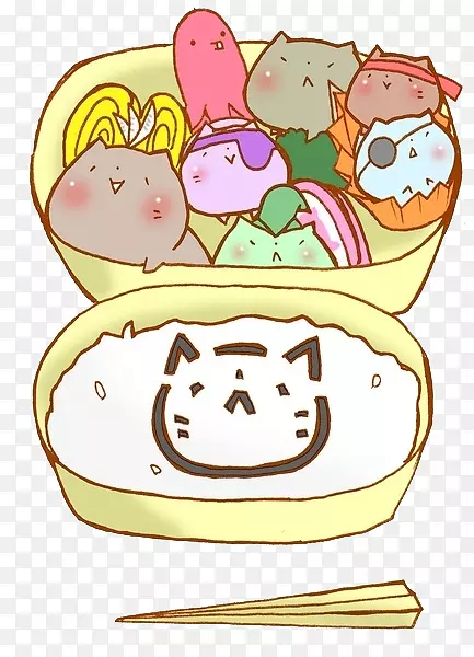 猫午餐卡通剪辑艺术-猫午餐