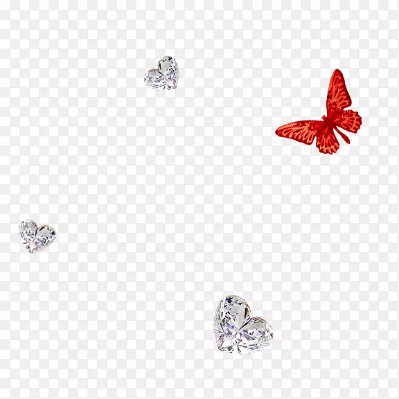 人体穿孔珠宝人体图案-蝴蝶