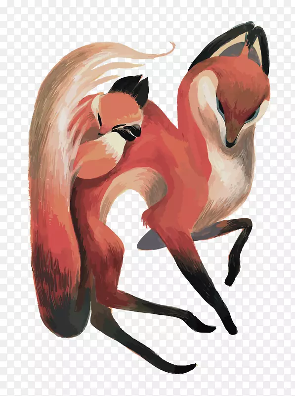 狐-狐狸和狐狸宝宝