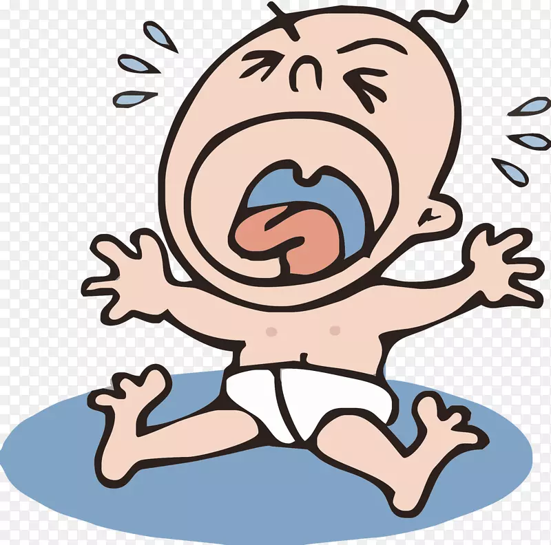 定义哭泣婴儿的同义词发音相反-婴儿在地上哭泣