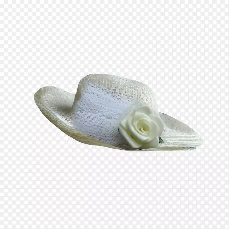 草帽时尚配件-可爱的，白色的帽子，女士。珠宝首饰