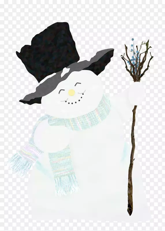 雪人画-手画雪人