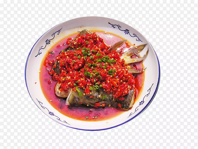亚洲菜，菜，湖南菜，烹饪食物-鱼头