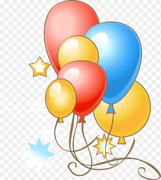 布里加迪罗生日蛋糕气球卡通手彩气球