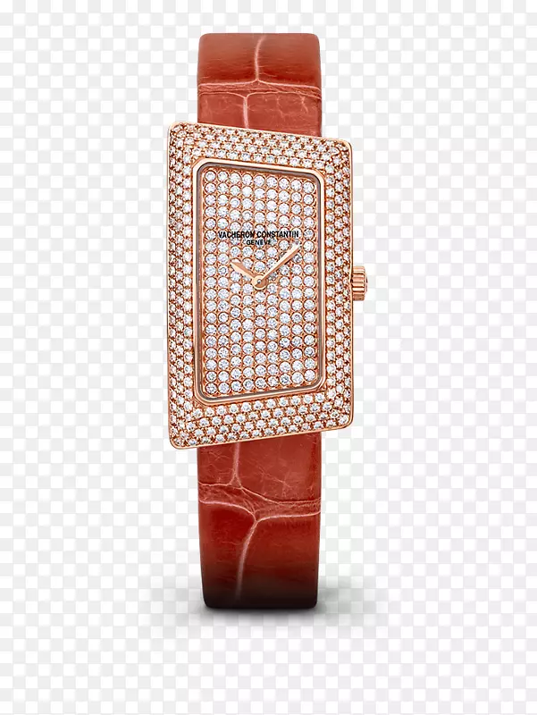 瓦契隆康斯坦丁钟表制造商珠宝钟-瓦契隆康斯坦丁手表红色手表女式