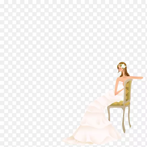 新娘礼服婚礼下载壁纸元素模型穿着婚纱