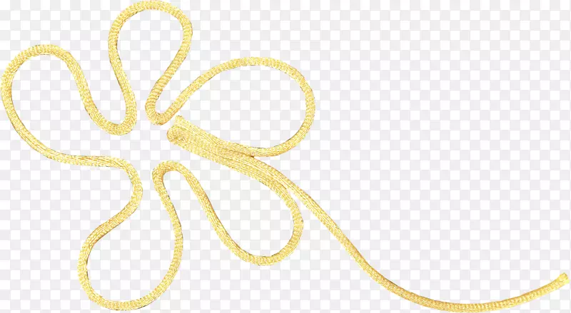 黄色生物字体-金丝带