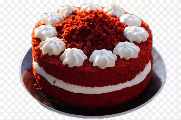 红色天鹅绒蛋糕甜点-红色天鹅绒蛋糕