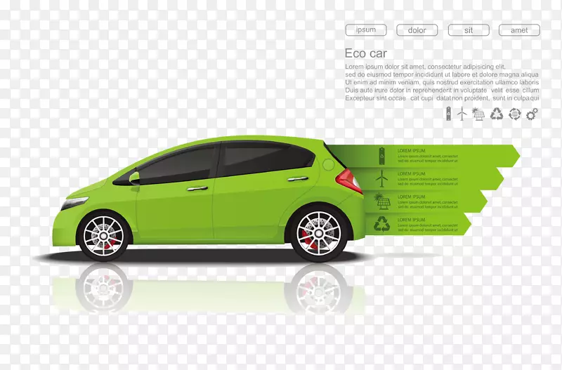 汽车信息图形设计图.创造性商业汽车信息分析图表