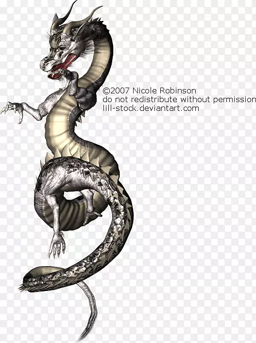龙蛇-霸道龙形图案