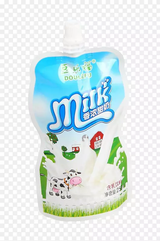 牛奶塑料袋纸包装和标签.牛奶包装用自支撑袋