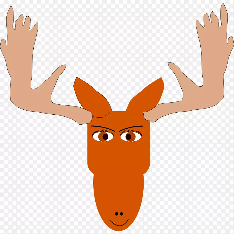 驼鹿免费内容剪辑艺术-卡通驼鹿图像