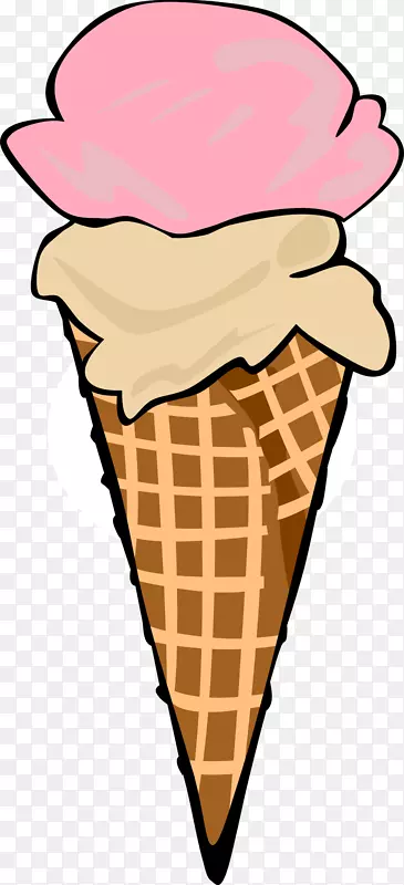 冰淇淋筒圣代巧克力冰淇淋-冰淇淋筒图片
