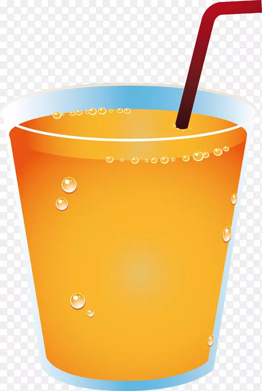 橙汁饮料橙汁软饮料杯橙汁杯