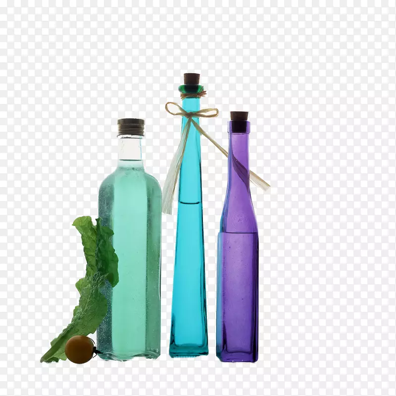 玻璃瓶.透明彩色玻璃瓶