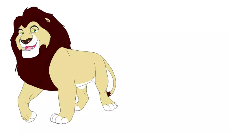 狮子卡通咆哮剪辑艺术-卡通母狮