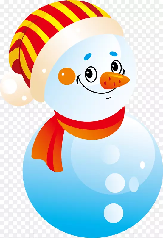 雪人胡萝卜夹艺术-可爱的白色雪人