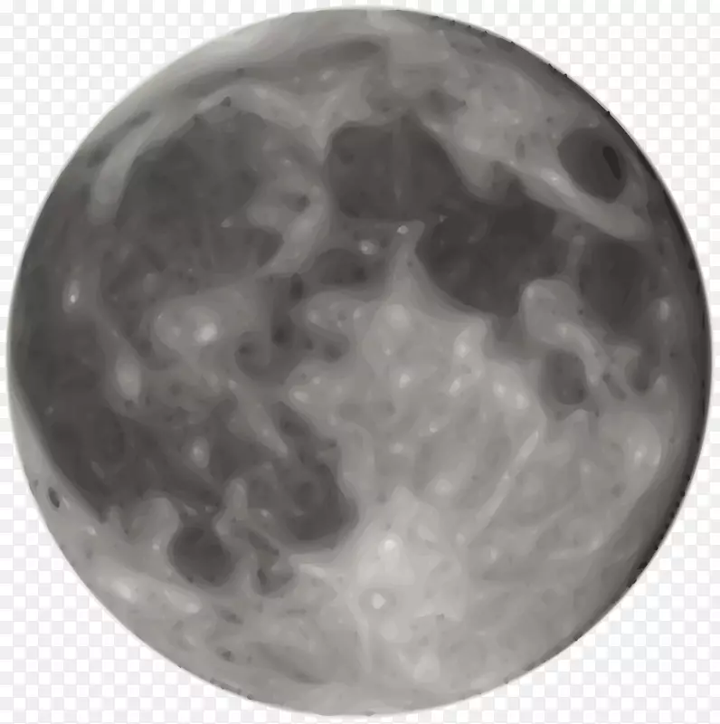 地球满月月相剪贴画.透明月球剪贴画