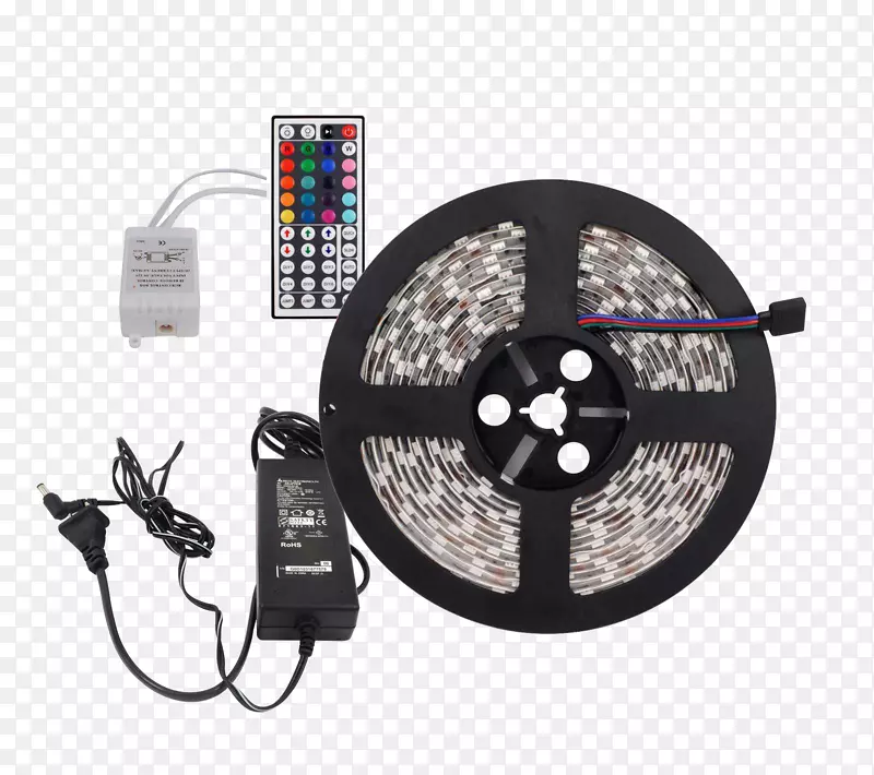 led条形发光二极管rgb彩色模型遥控器带控制器的灯