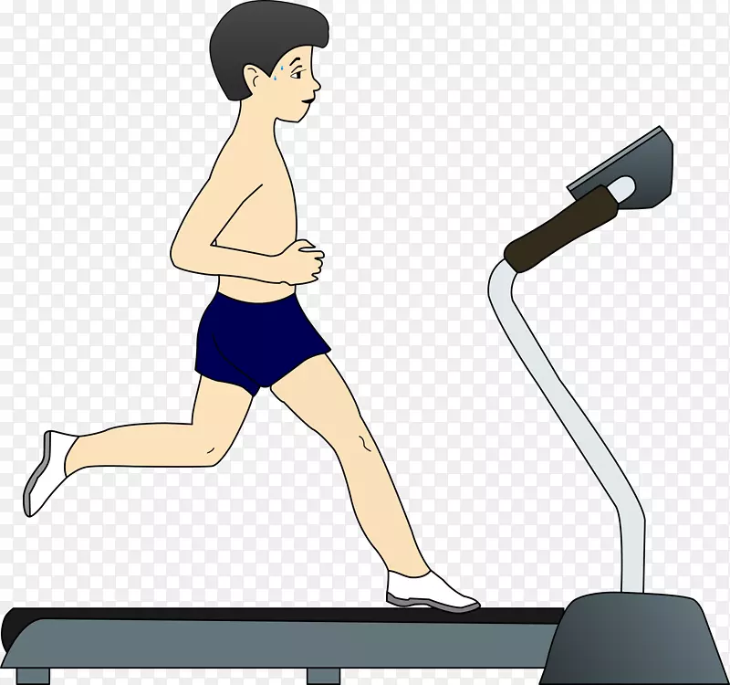 跑步机跑步运动剪辑艺术运动跑步机剪贴机部件