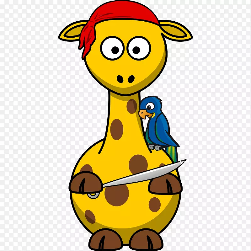 长颈鹿宝宝动画剪辑艺术-长颈鹿卡通