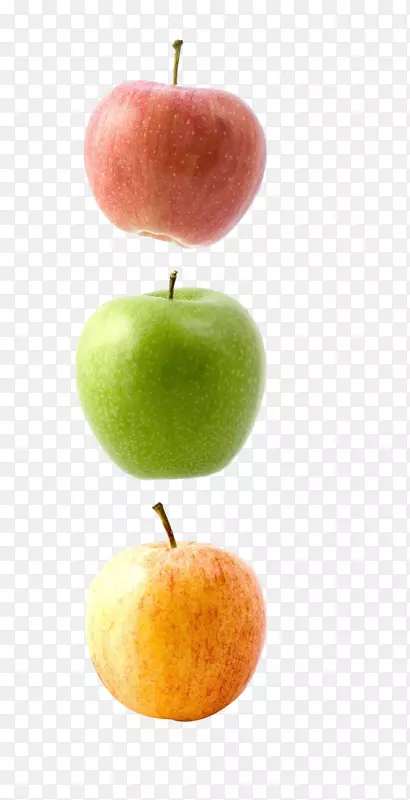 苹果果实悬浮-红苹果绿苹果