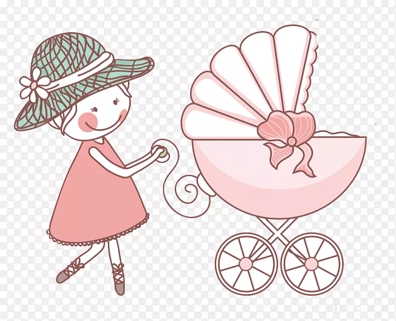 婴儿运输蓝色婴儿车婴儿淋浴婴儿-母亲和儿童元素