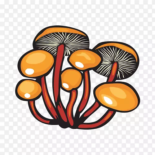 沙步食品火锅蘑菇手绘卡通蘑菇材料