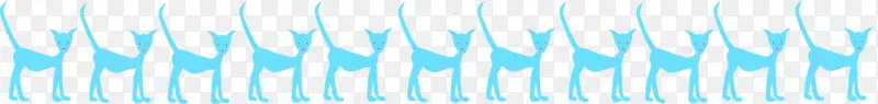 天空图案-蓝色猫科动物