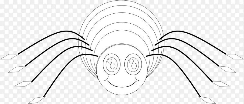 眼白线条艺术前额素描.蜘蛛网轮廓