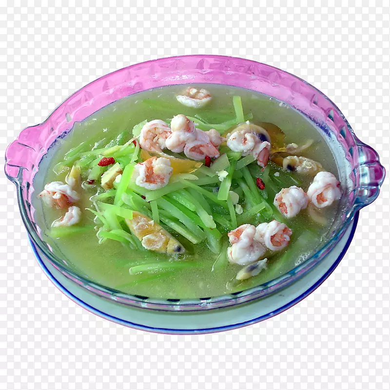 可蔡鸡汤、亚洲菜、素食、薄荷-绿竹笋汤