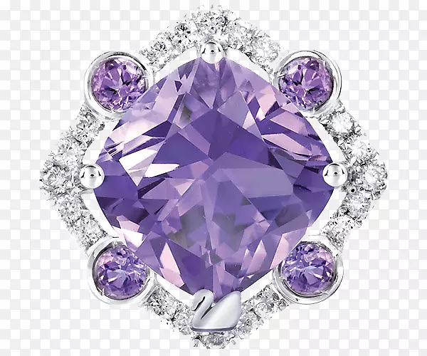 紫水晶紫色施华洛世奇珠宝魅力和吊坠.施华洛世奇珠宝紫色吊坠