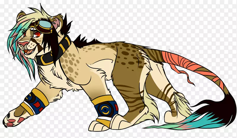 老虎穆特利狮子鬣狗夹艺术笑鬣狗卡通