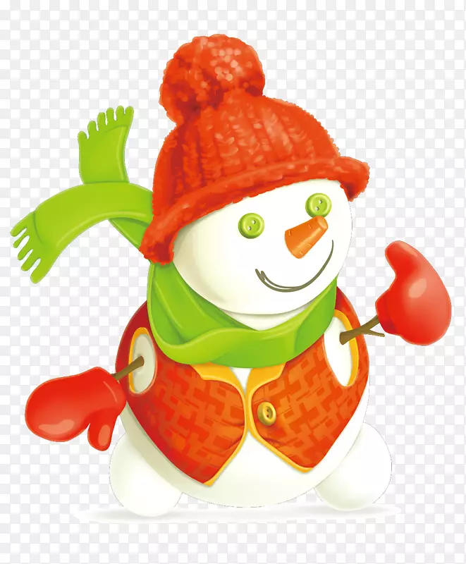 圣诞老人圣诞礼物圣诞长袜-雪人冬季