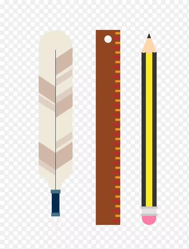 笔式文具尺多色文具三套铅笔笔