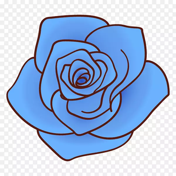 蓝色玫瑰剪贴画-蓝色玫瑰剪贴画