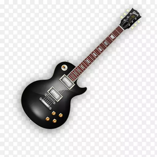 声学电吉他弹拨弦乐器吉他附件.黑色吉他