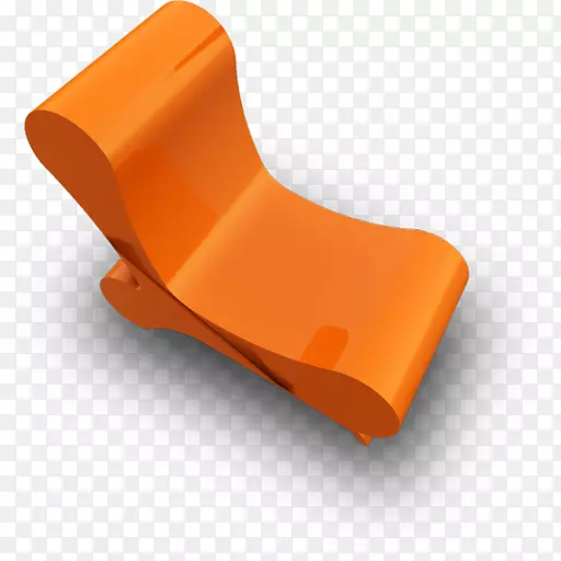 角塑料橙色椅1