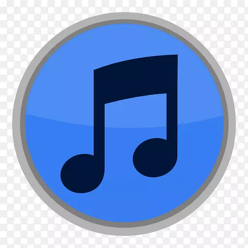 蓝色符号圈-媒体iTunes
