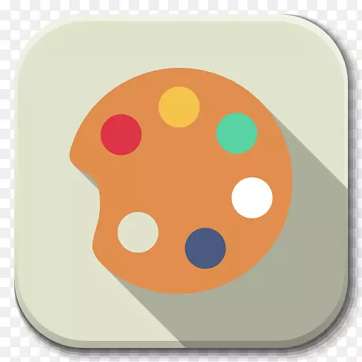 橙色圆圈剪贴画-应用程序颜色d