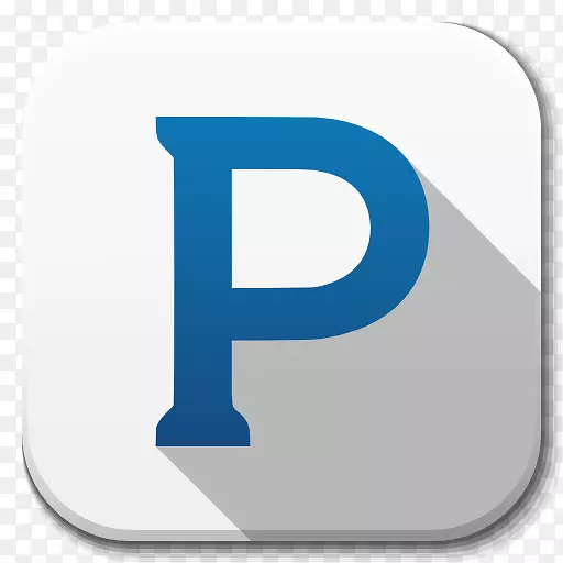 蓝色文字符号-应用程序潘多拉