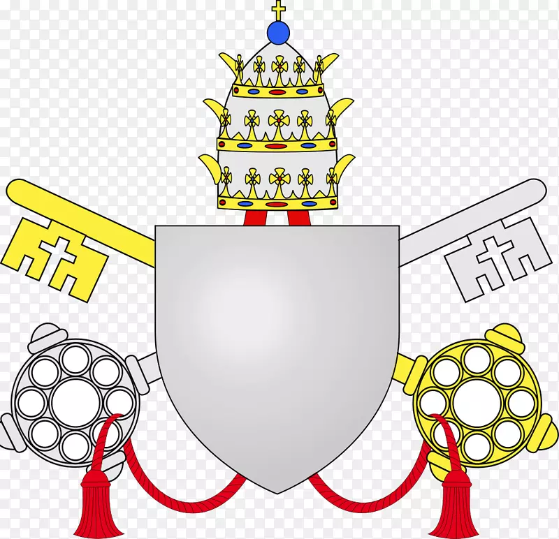 方济各教宗的臂章.兵器纹章