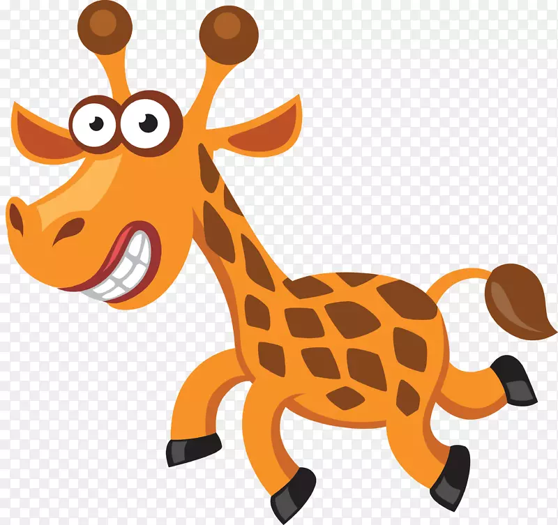 长颈鹿老虎动画剪辑艺术长颈鹿